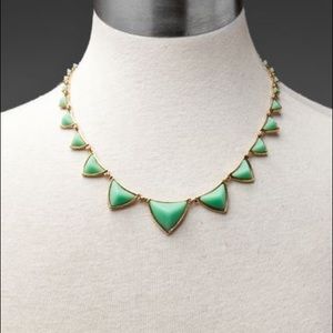 House of Harlow mint green station necklace